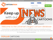 Tablet Screenshot of cartoonstock.com